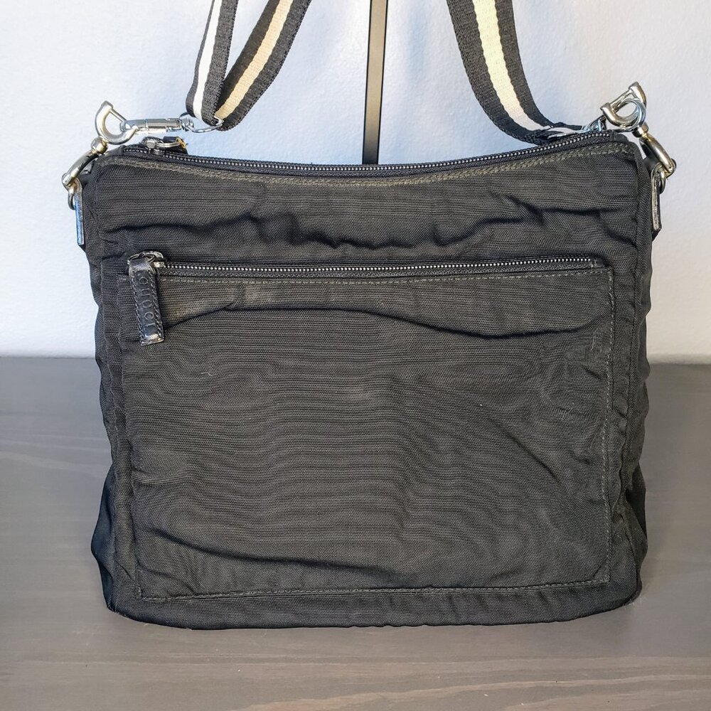 Gucci Messenger Bag - Vintage Black Canvas & Leather w/ COA & Unbranded Strap